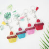 Wholesale Velvet Cake Ice Cream Hot Diamond Keychains