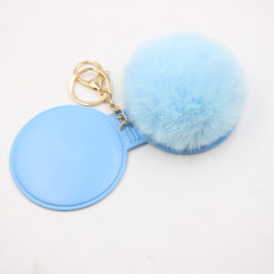 Light Blue / Mirror pendant keychain