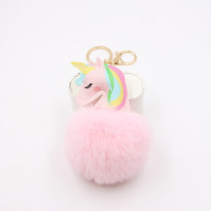 Shallow powder / Unicorn Pendant Keychain