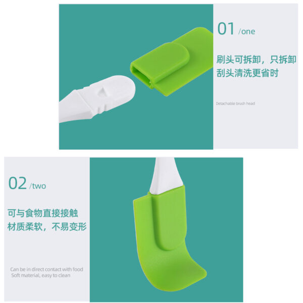 Wholesale White Handle Silicone Cake Split Small Spatula