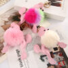 Wholesale Poodle Fur Ball Rex Rabbit Fake Keychains