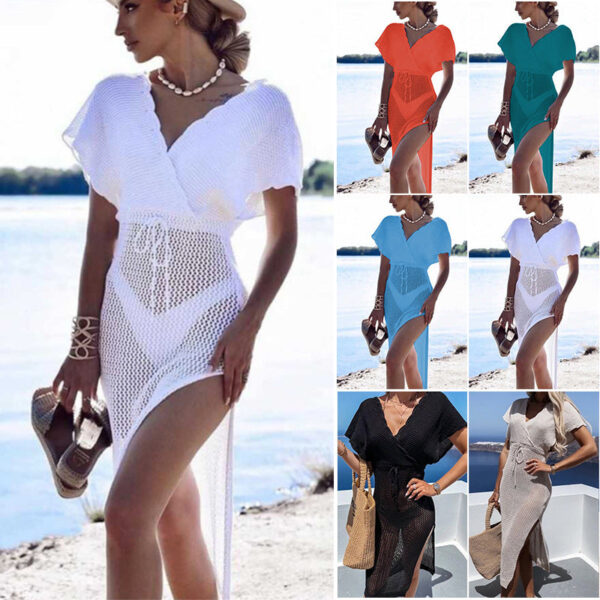 Wholesale Hollow Stitching Sunscreen Shirt Polyester Swimwear