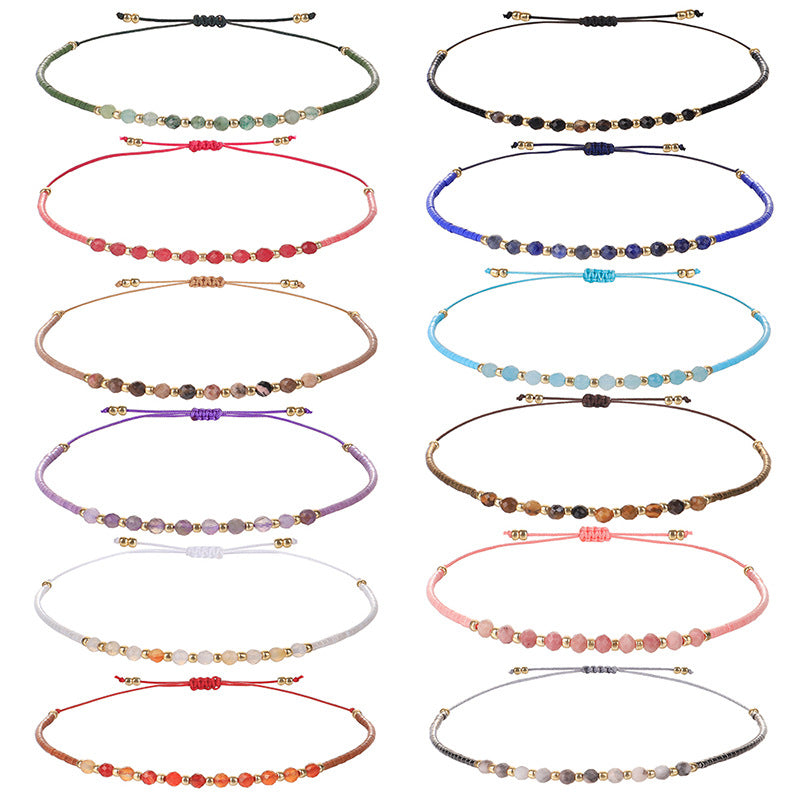Wholesale 2MM Rice Beads Handwoven Beaded Bracelet