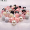 O1CN01tfqzrZ1QEr8mME1qi_2201245431945-0-cib-1 Wholesale 50pcs/pack 20MM Bull Pink+Leopard Print Acrylic Beads Bubblegum Beads