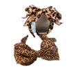 Wholesale Vintage Leopard Print Multi-layer Bow Headband