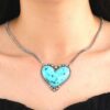 Wholesale Alloy Love Turquoise Necklace