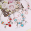 Wholesale DIY Love Crystal Glass Alloy Bracelet