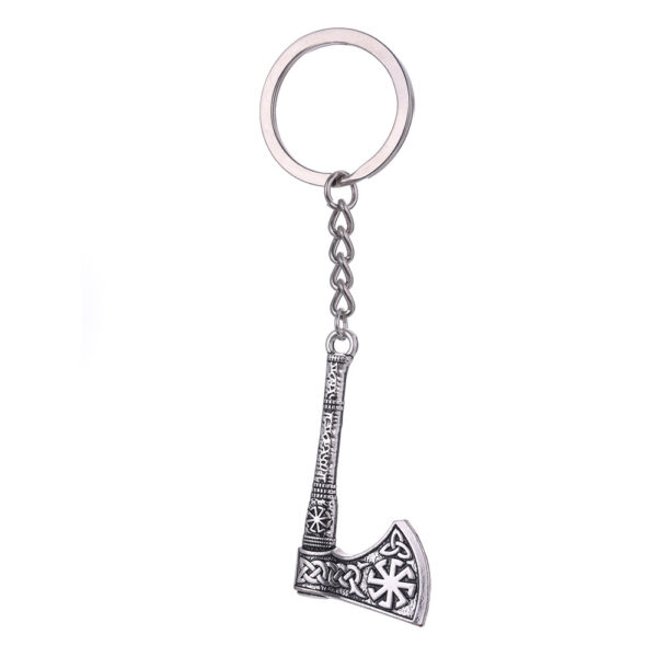 Wholesale Alloy Retro Style Viking Axe Keychain