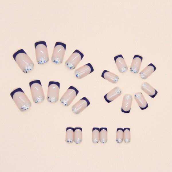 O1CN01ti4pSK1qQveThHhe7_3917635491-0-cib Wholesale Flash Medium Length Denim Blue Nail Stickers