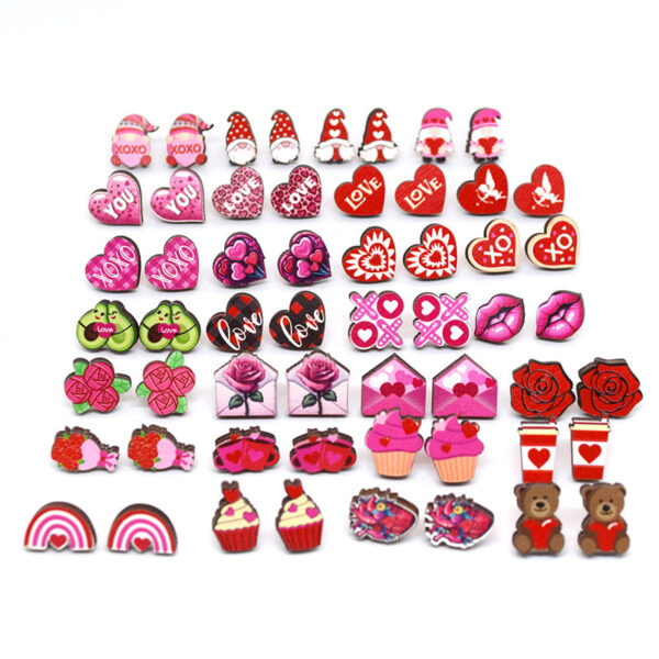 O1CN01tiFqWS215pDZr5yqM__4097876934-0-cib Wholesale Cartoon Valentine's Day Christmas Wood Earrings