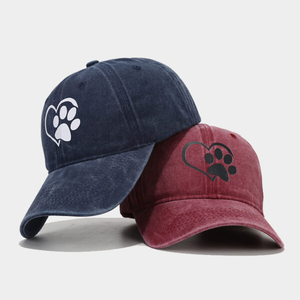 Wholesale Love Dog Claw Soft Top Cotton Baseball Hat