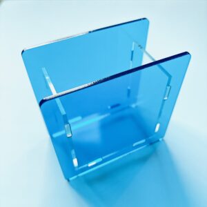 Blue pen holder