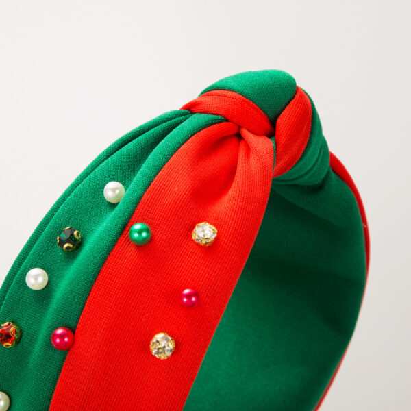 O1CN01tkLv8N2LDsUQDGNLu_2206398079659-0-cib Wholesale New Trendy Christmas Headband Fashion Christmas Red and Green Color-Blocked Headband