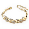 Wholesale Gold Plated Leaf Alloy Bracelet