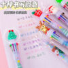 Wholesale Plastic Cartoon Christmas 10 Color Ballpoint Pen