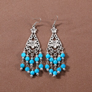 35-antique turquoise earrings