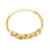 Wholesale Gold Plated Leaf Alloy Bracelet