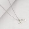 Wholesale Stainless Steel Heart Shaped Faith Mustard Seed Necklaces