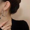 Wholesale Large Circle Alloy Earrings