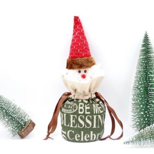 Ch-b22a drawstring burlap apple gift bag (elderly style)