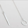 Wholesale Minimalist Chain Metal Ring Long Alloy Neck Chain
