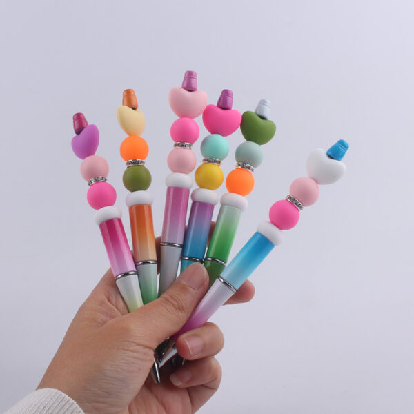 Wholesale Cartoon Love Silicone Handmade Bead Pen