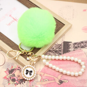 fluorescent green / Pearl Bow
