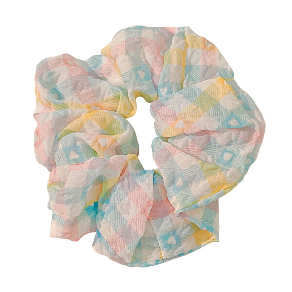 O1CN01twoCK725ZNBdbDyPn_2200699427540-0-cib Wholesale Fabric Plaid Large Intestine Hair Tie