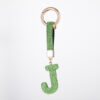 Wholesale Pottery Clay Water Diamond Alloy Dot Diamond Letter Keychain