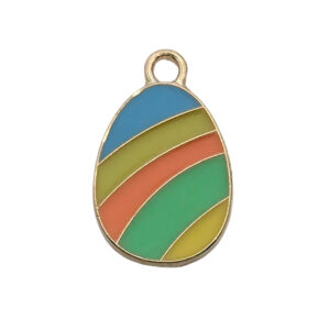 1 colored striped egg 14x22mm-1.4g-15145 / Drip Easter Series