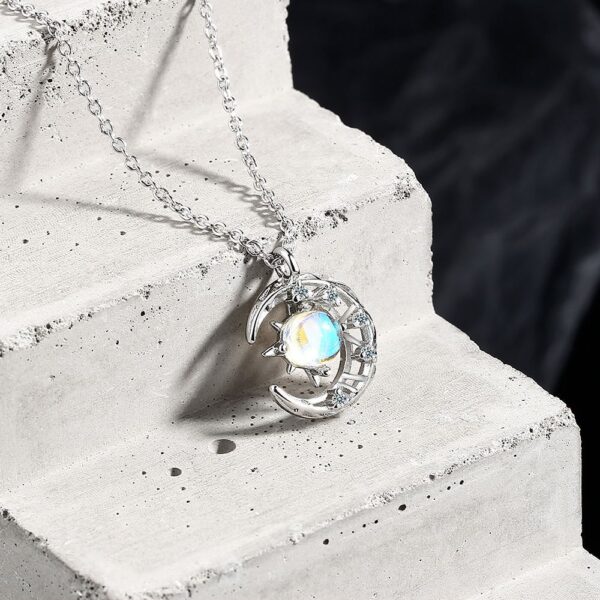 Wholesale Alloy Star Moon Necklace
