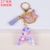 Wholesale Snowflake Love Sequin Letter Resin Keychains