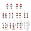 Wholesale Christmas Elk Snowflake Cute Long Drop Earrings