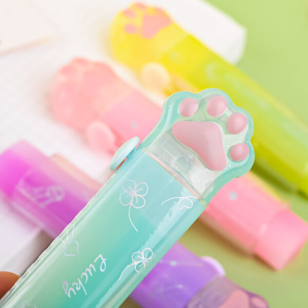 Wholesale PVC Cat Claw Push Pull Eraser