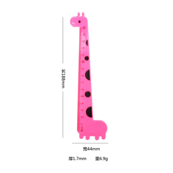 Wholesale Plastic 15cm Giraffe Ruler