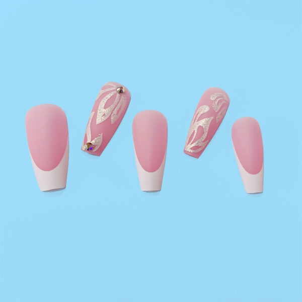 Wholesale French Glitter Petal Nail Patch