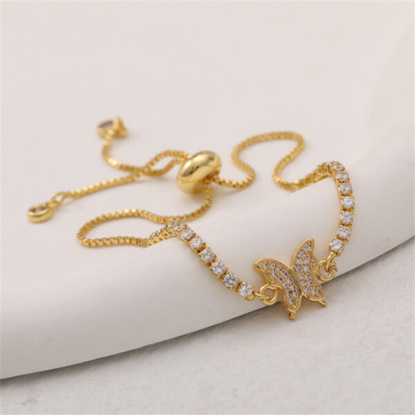 Wholesale Bow Zircon Adjustable Bracelet