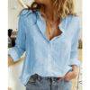Wholesale Loose Long Sleeved Linen Shirts