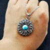 O1CN01u9iGp11eqK8NncXVA_2211101453922-0-cib Wholesale Vintage Boho Blue Turquoise Sunflower Necklace