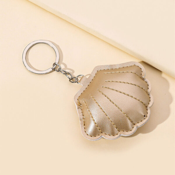 Wholesale Leather Pearl Shell Keychain