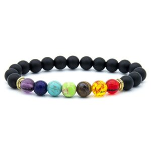 Black Frosted Colorful Bracelet