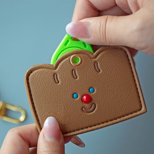 Wholesale Leather Access Card Holder Keychain