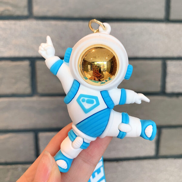 O1CN01uBZXfx1cUDumRONtB_2209348953603-0-cib Wholesale Happy Astronaut Astronaut Silicone Keychain