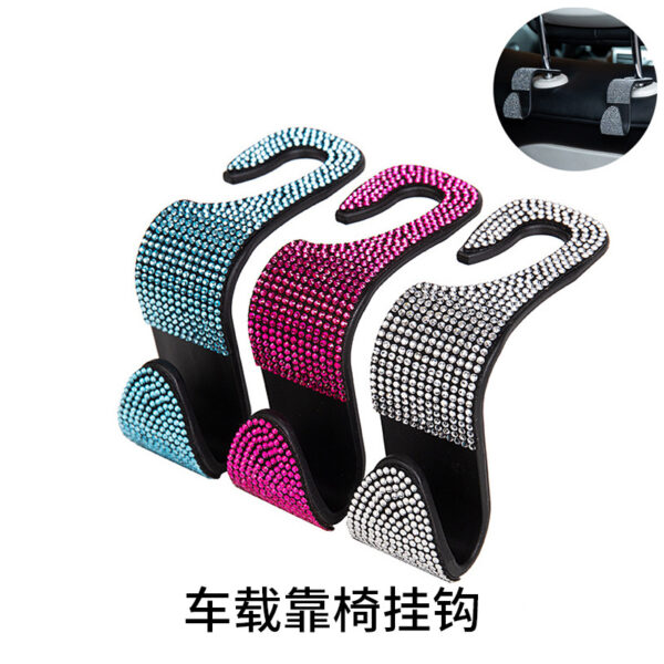 Wholesale ABS Diamond Car Seat Back Hook