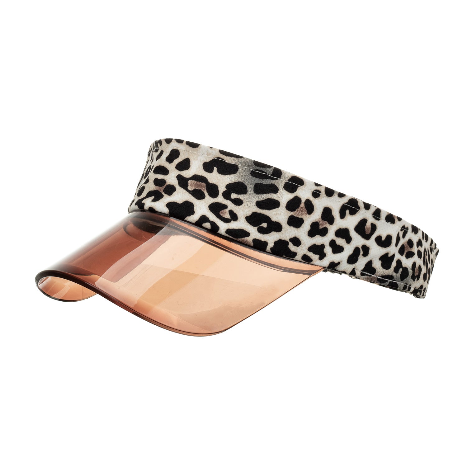 Wholesale lyester Leopard Blank Hat Golf Hat Outdoor Sun Visor Hat