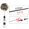 Wholesale Badge Reels Healthcare Flowers Acrylic Retractable Keychains
