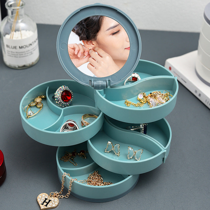 Wholesale ABS Rotating Multilayer Jewelry Box