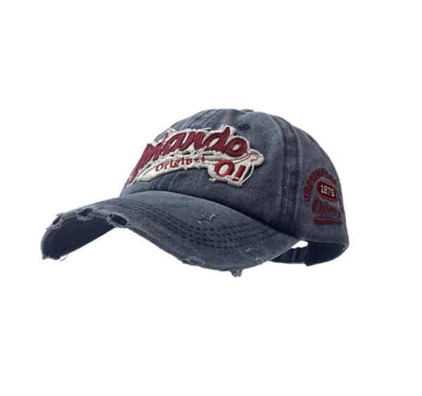 Wholesale Vintage Distressed Washed Ripped Denim Baseball Cap