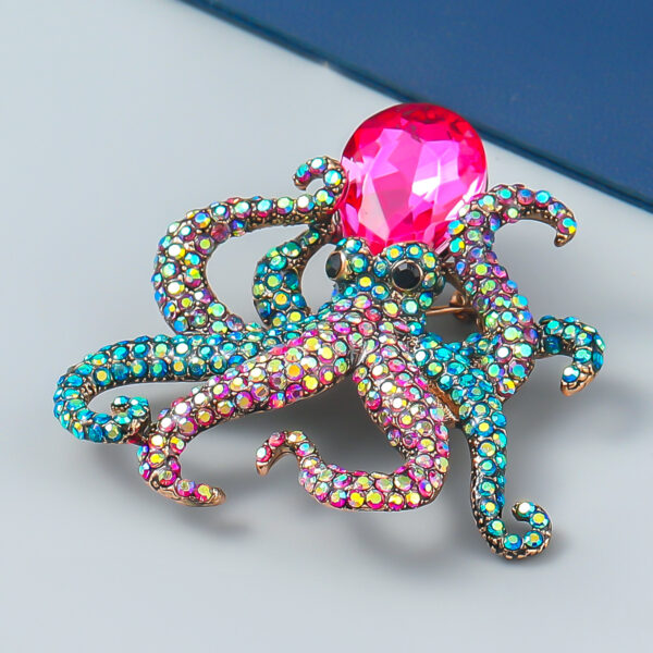 Wholesale Funny Octopus Alloy Brooch