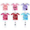 Wholesale Badge Reels ABS Sequin Clothes Nurse Doctor Retractable Keychain
